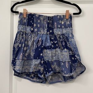 Free People Movement printed The Way Home shorts